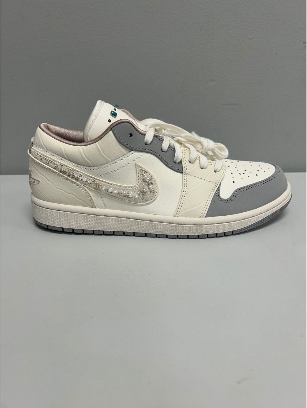 Nike Air Jordan 1 Low SE Beaded Embellished Sneaker